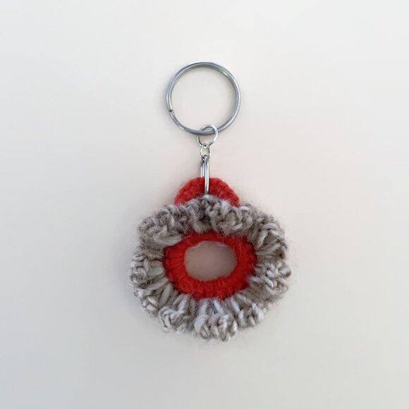 Lightweight Keychain Charm, Crochet Handmade Backpack Charm - Picture 3 of 7